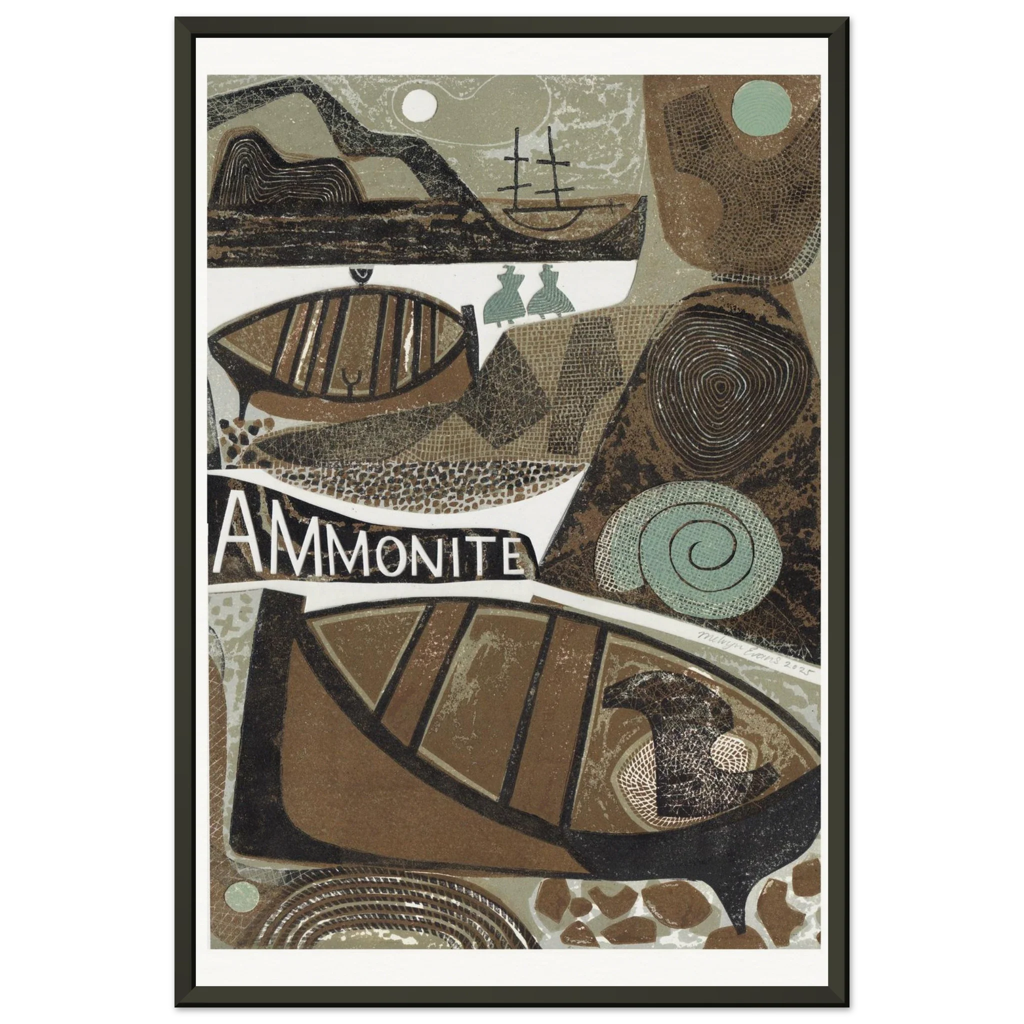 Ammonite 2 by Melvyn Evans -  Metal Framed Poster - Image 2