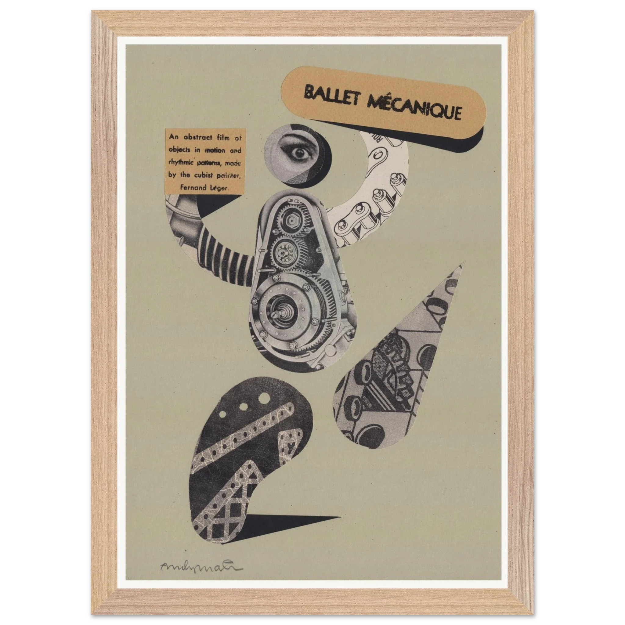 Ballet Mecanique 1 by Andy Martin - Wooden Framed Poster - Image 4