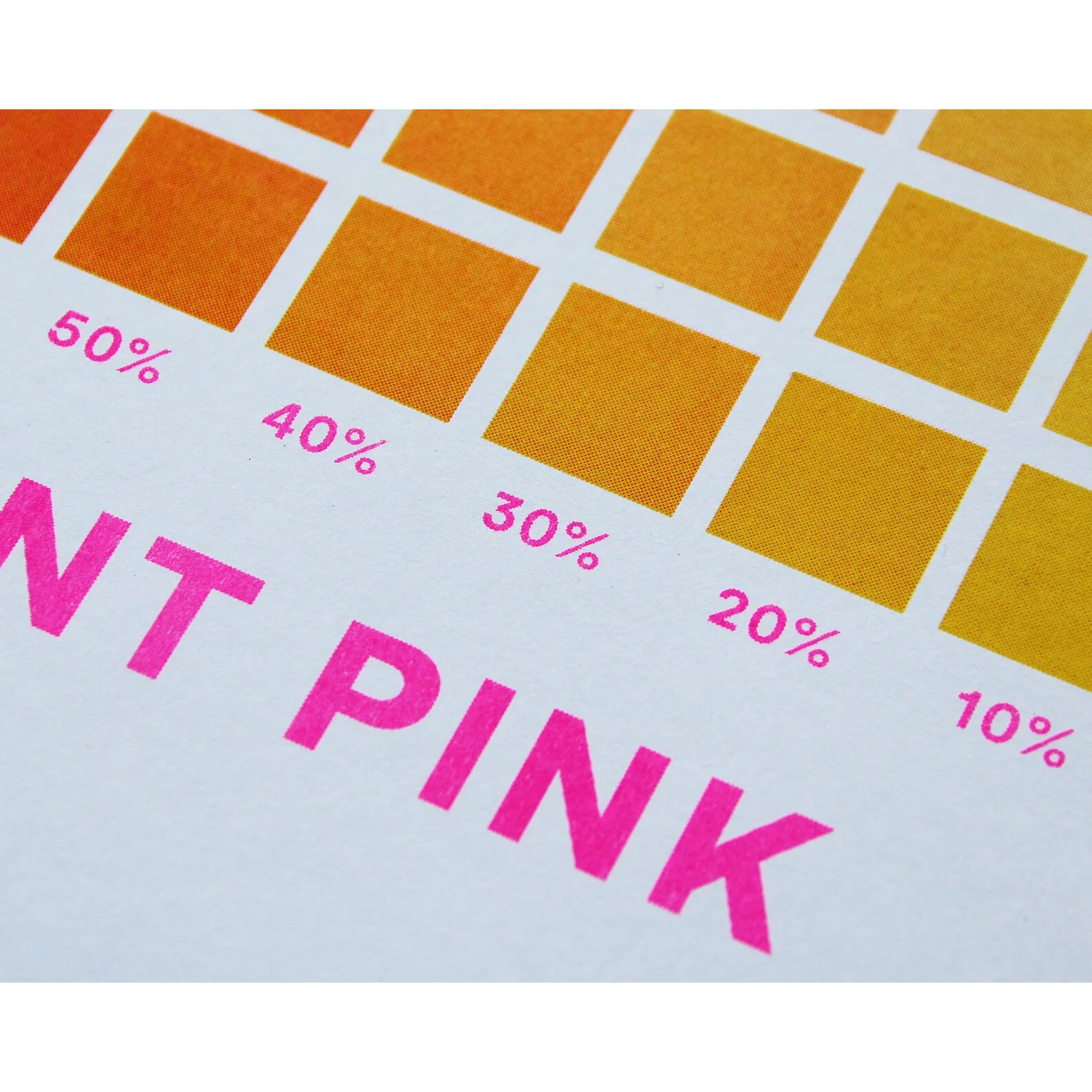 Colour Chart: Fluorescent Pink & Yellow Print - Image 4