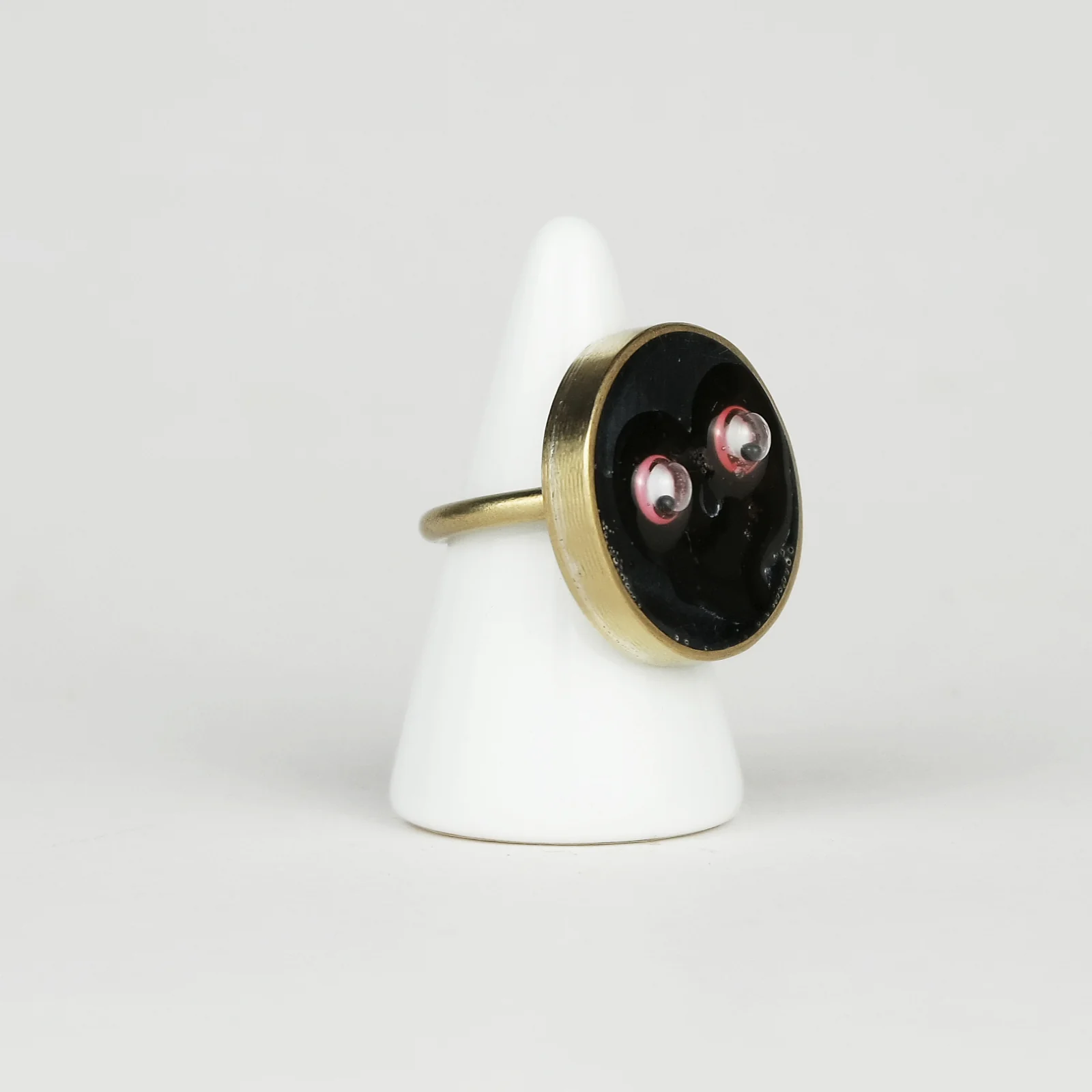 Crazy Watching Ring in Black - Image 2
