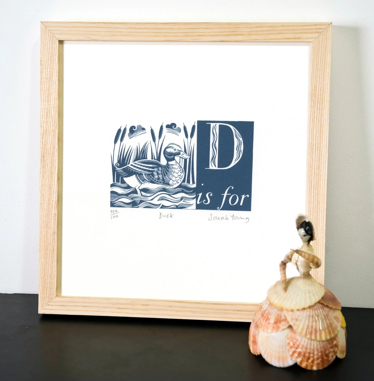 D is for Duck - Alphabet Silkscreen Print - Image 3