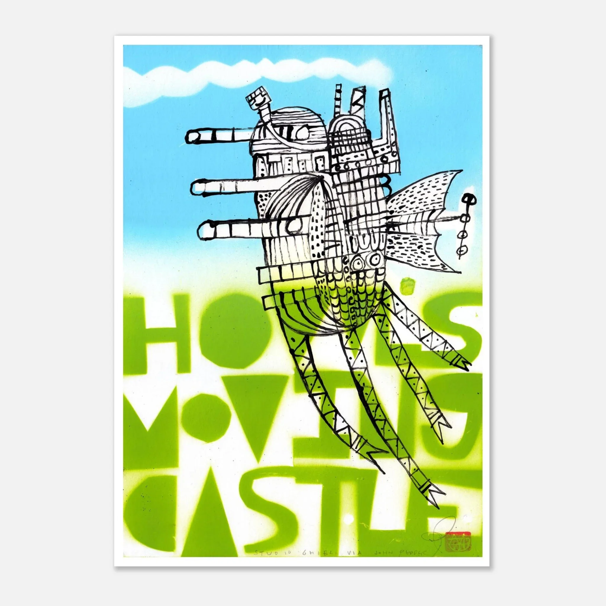 Howl's Moving Castle by John Pedder - Fine Art Poster - Image 3