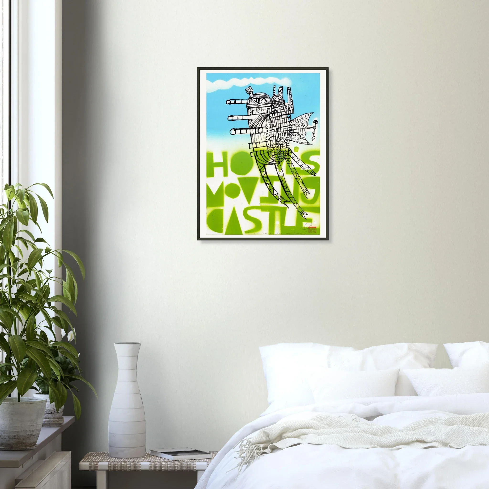 Howl's Moving Castle by John Pedder - Metal Framed Poster - Image 3