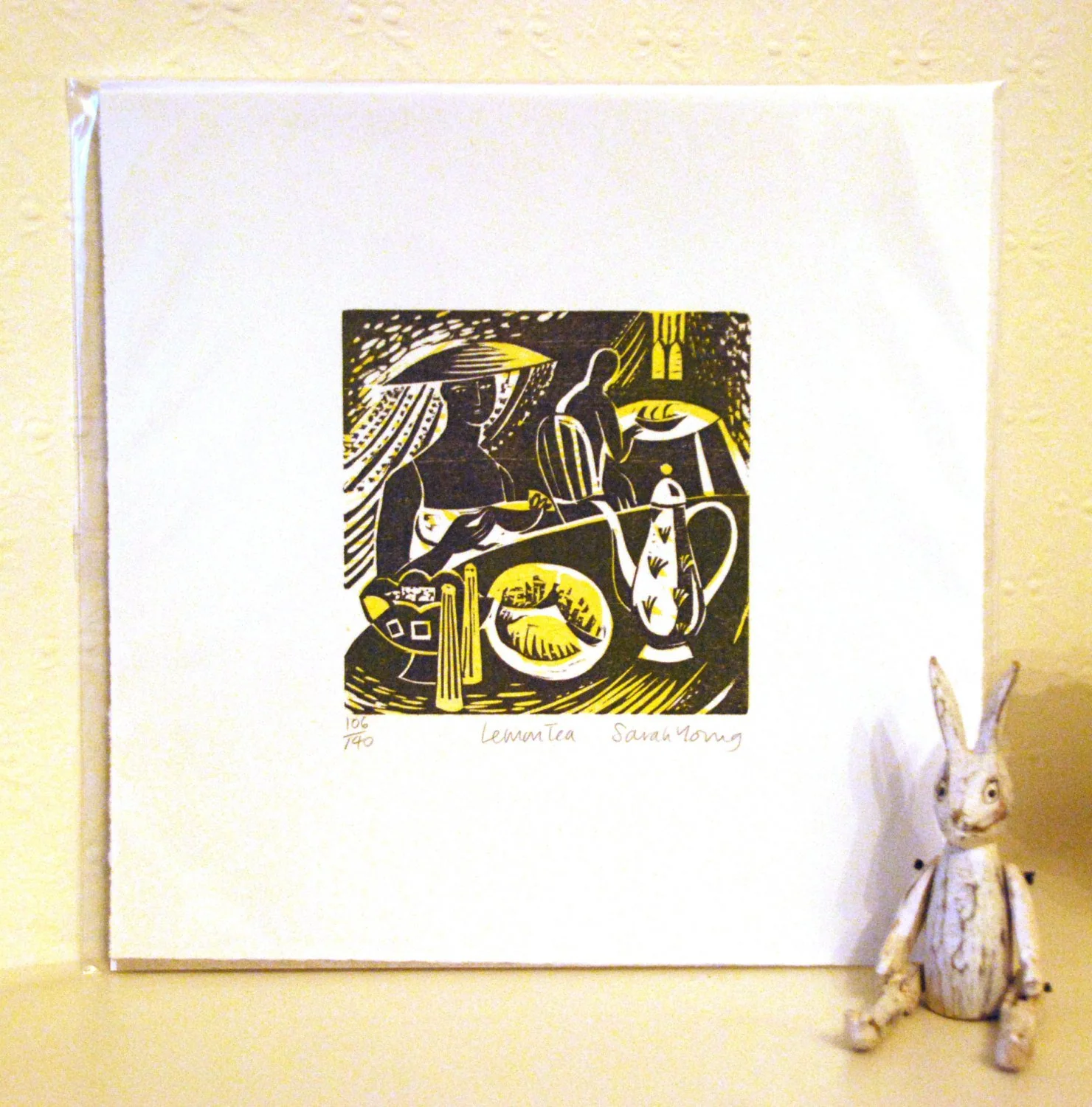 Lemon Tea - Woodcut Print - Image 3