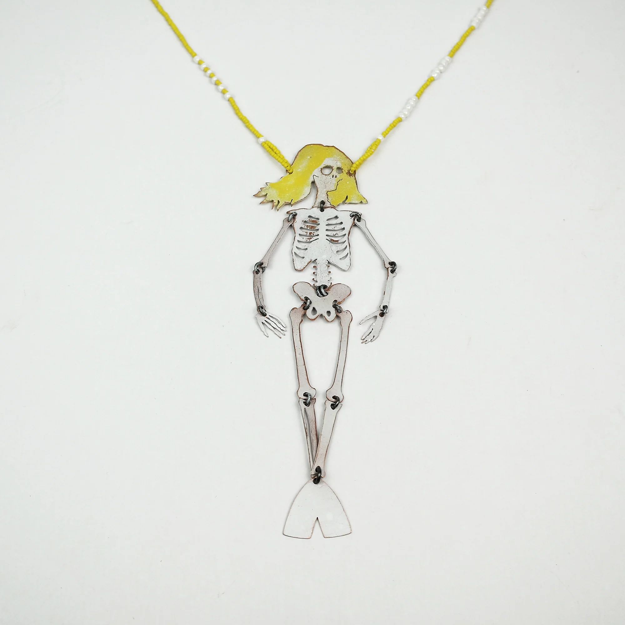 Mermaid Skeleton Statement Necklace