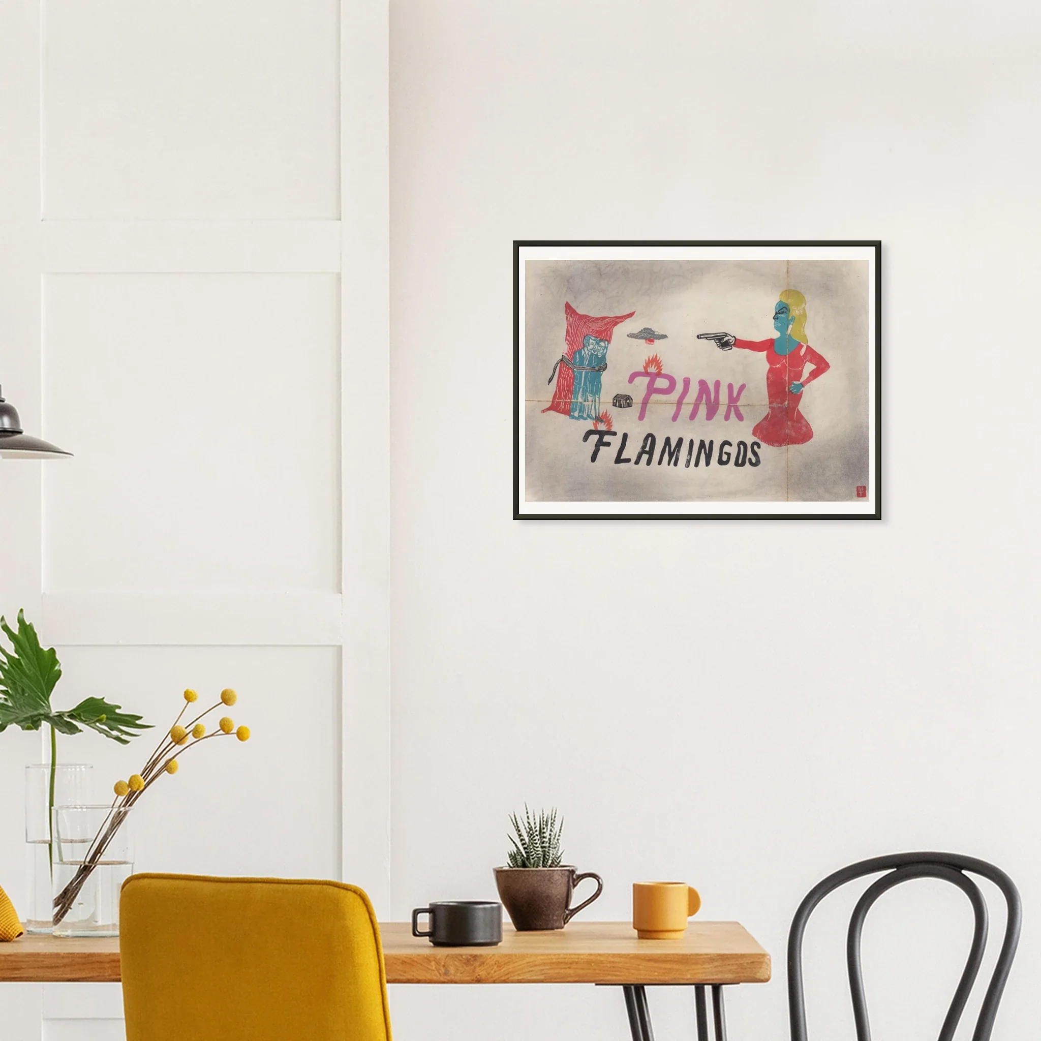 Pink Flamingos by Mark Timmins - Metal Framed Poster - Image 5