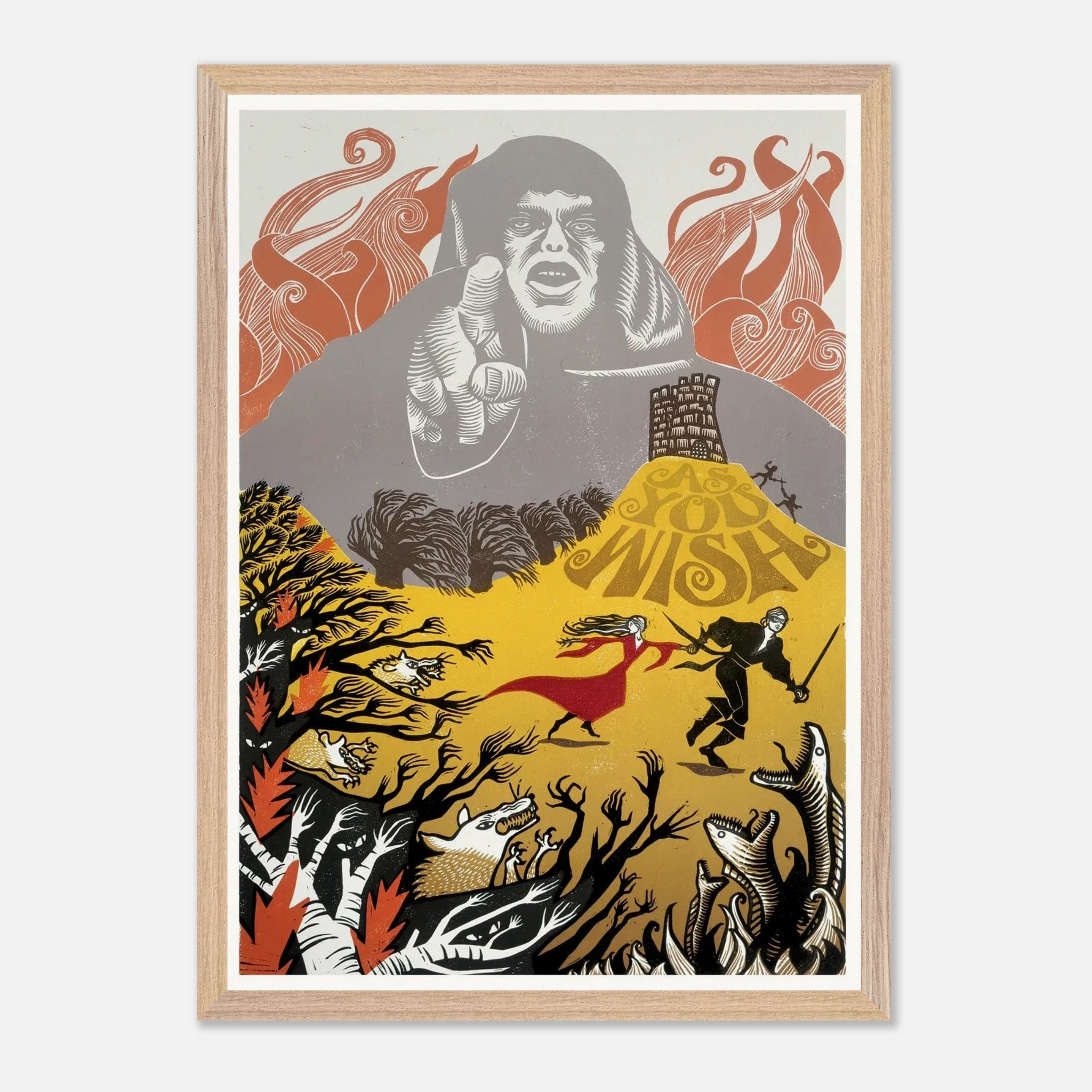 The Princess Bride by Gemma Trickey - Wooden Framed Poster - Image 7