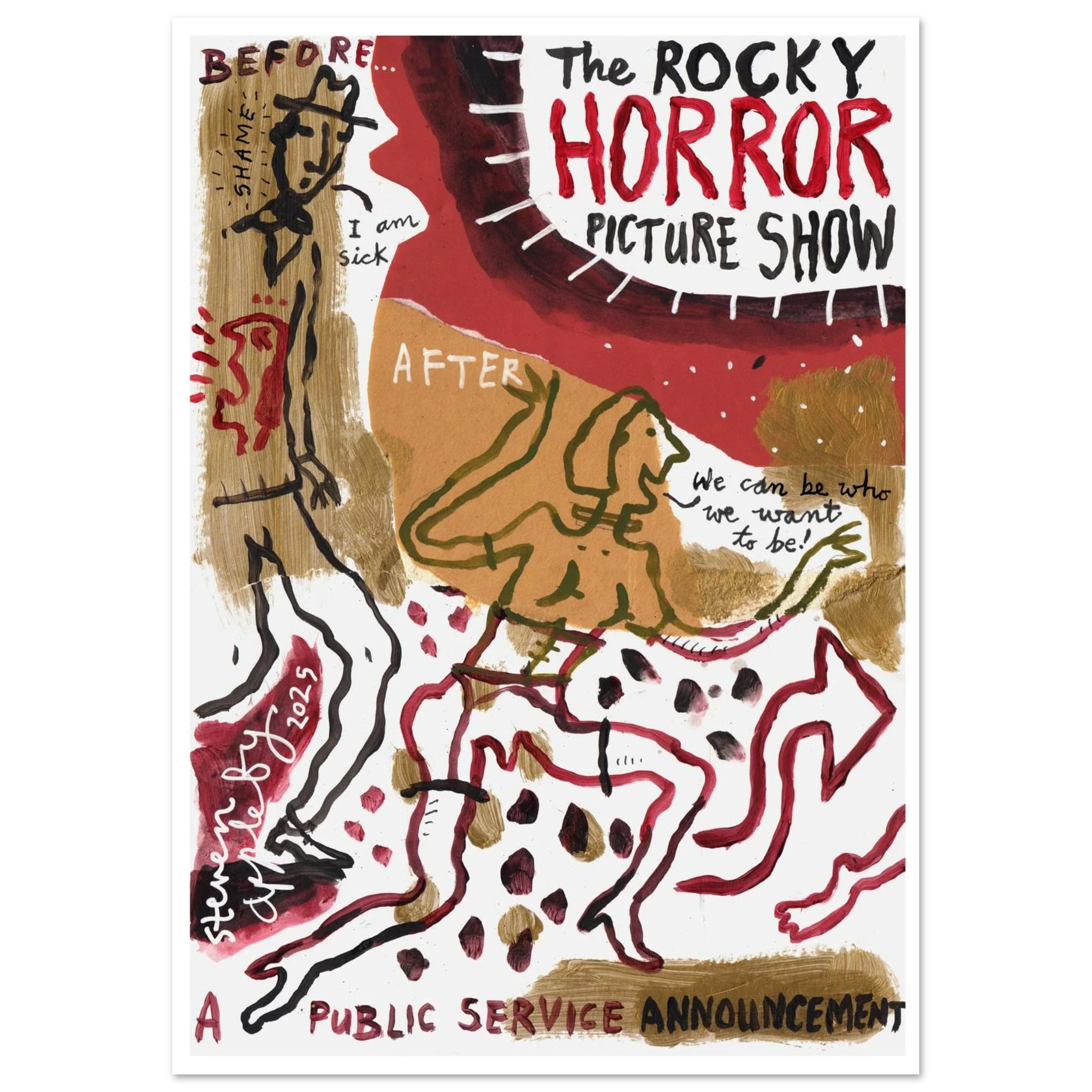 The Rocky Horror Picture Show by Steven Appleby - Fine Art Poster