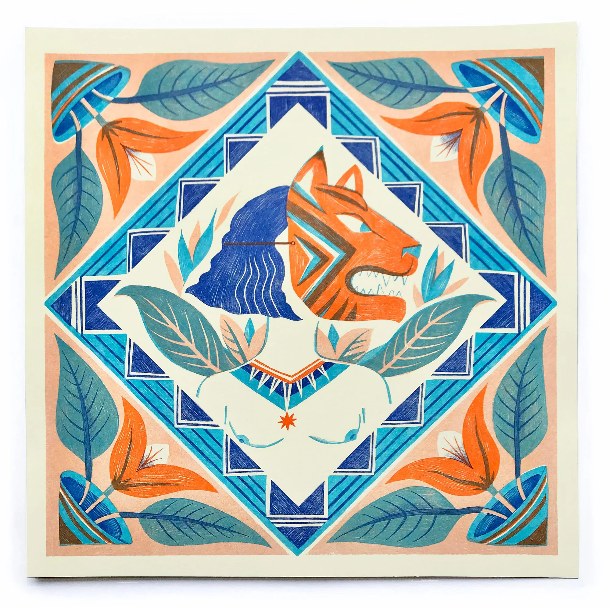 Tiger Mask Print