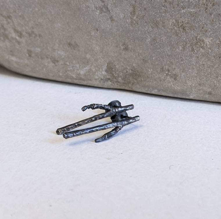 Forked Twig Earrings Small - Image 2