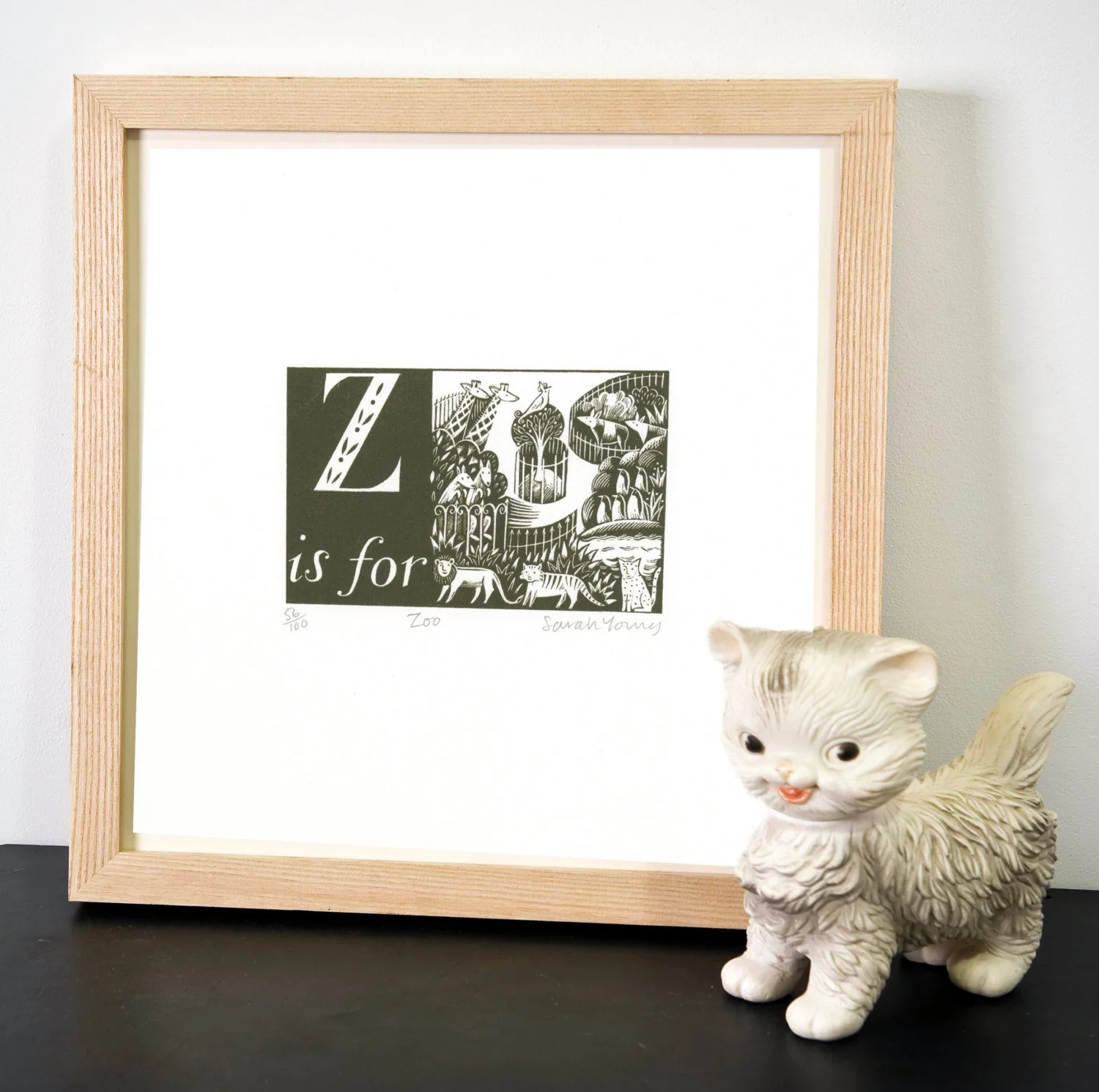 Z is for Zoo - Alphabet Silkscreen Print - Image 3